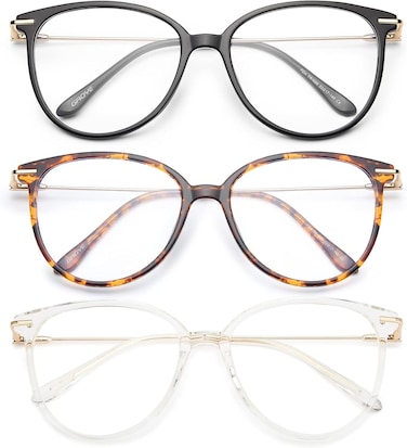 Gaoye Round Blue Light Blocking Glasses 3 Pack