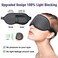 YIVIEW Sleeping Eye Mask Eyelash Extensions Friendly 3D Contoured Gray