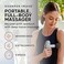 Sharper Image Powerboost Move Mini Percussion Massage Gun 4 Attachments 4 Speeds FSA Eligible Full Body Back Shoulder Massager Deep Tissue Muscle Recovery Portable Pain Relief Massage Tool