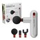 Sharper Image Powerboost Move Mini Percussion Massage Gun 4 Attachments 4 Speeds FSA Eligible Full Body Back Shoulder Massager Deep Tissue Muscle Recovery Portable Pain Relief Massage Tool