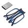 Missfive Premium Folding Reading Glasses Blue Light Blocking for Men Women Ultra Thin Foldable Portable Travel Readers with Durable Pocket Metal Case Compact Eyewear 30x