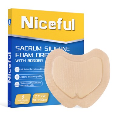 Niceful Sacral Silicone Foam Dressing 71x8 5 PCS Bandages for Bed Sore