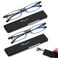 SKYOAK 2 Pack Ultra thin Lightweight Folding Reading Glasses Women Men TR90 Blue Light Blocking Anti UVEyestrain Foldable Compact Computer Readers Portable Unique Stretchable Slim Flat case Gunmetal 2