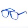 FEISEDY Blue Light Glasses for Women Men Oversized Pilot Lightweight B2866