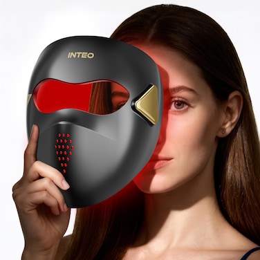 INTEO 4D Wireless Red Light Therapy LED Face Mask with 328 LEDs