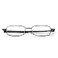 Foster Grant Gavin Fold Flat Rectangular Reading Glasses GunmetalTransparent 48 mm 275