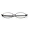 Foster Grant Gavin Fold Flat Rectangular Reading Glasses GunmetalTransparent 48 mm 275