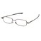 Foster Grant Gavin Fold Flat Rectangular Reading Glasses GunmetalTransparent 48 mm 275