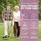 GPTCAMP Walking Cane Quad Base Self Standing 300lbs for Seniors