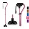 GPTCAMP Walking Cane Quad Base Self Standing 300lbs for Seniors