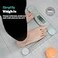NUTRI FIT Bathroom Scale for Body Weight Digital Weighing Scale Grey