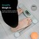 NUTRI FIT Bathroom Scale for Body Weight Digital Weighing Scale Grey