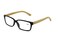 Vision World Genuine Bamboo Rectangular Reading Glasses Men Women Readers Black 175