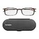 ThinOptics Unisex Adult Milano Aluminum Case Frontpage Brooklyn Reading Glasses Regular Case Rectangle Brown 100 US