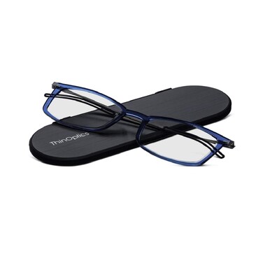 ThinOptics Unisex Adult Glasses Reading Regular Case Rectangle Blue 250 US