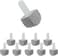 YINGMORE Pumice Stone Toilet Bowl Cleaner 10 Refills for Hard Water Rust Stains