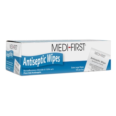 Medique First 21433 Antiseptic Wipes 100 Per Box