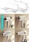 SUPTEC 2Pack Universal Hair Dryer Holder Self Adhesive Wall Mount White