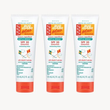 AVON SSS Bug Guard Plus IR3535 Gentle Breeze SPF 30 Lotion 3 Pack