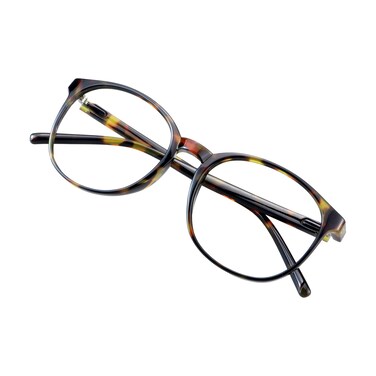 VisionGlobal Blue Light Blocking Glasses for Women Men Stylish Oval FrameBrown TortoiseNo Magnification