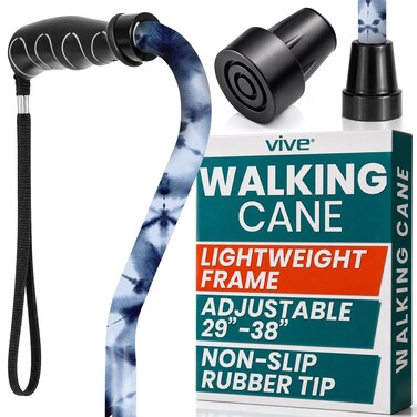 Vive Walking Cane for Women Men Elderly Patented Offset Grip