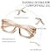 FSRTEP Stylish Readers for Women 3 Pack Reading Glasses with Blue Light Blocking and Spring Hinge HBK 10