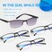 TERAISE Reading Glasses 4Pack Blue Light Blocking Reader Glasses for Men and Women Ultralight Computer Eyeglasses Prevent Eye Fatigue Include 1Pack Reading Sunglasses Outdoor Anti UV175X