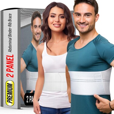BLITZU Broken Rib Brace for Men Women Chest Support Compression Wrap Belt