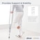 Drive Medical RTL10433 Adjustable Crutches for Walking Silver