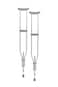 Drive Medical RTL10433 Adjustable Crutches for Walking Silver