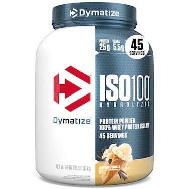 Dymatize ISO100 Protein Powder 100 Whey Isolate Gourmet Vanilla