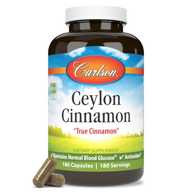 Carlson Ceylon Cinnamon Cinnamon Supplements 500 mg 180 Capsules