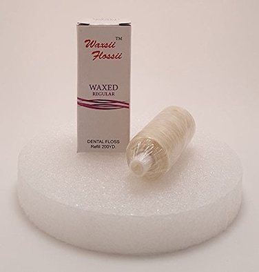 Plasdent 2700 Professional Regular Unflavored Waxed Dental Floss Refill 200 Yard Roll