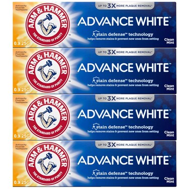ArmArm and Hammer Advance Whitening Toothpaste 9 Oz Travel Size 4 Pk