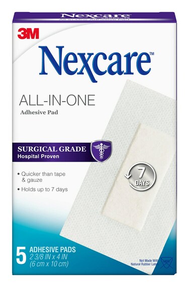 Nexcare AllinOne Adhesive Pads 2375 x 4 in 5 Count