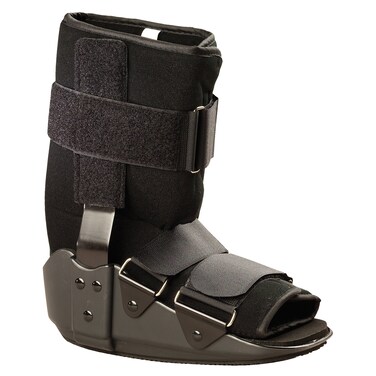 OTC Short Leg Cast Low Top Walker Boot Black LargeShort