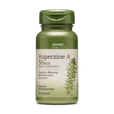 GNC Herbal Plus Huperzine A 50mcg Supports Memory Function 50 Servings