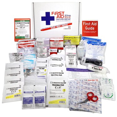 Urgent First OSHA ANSI 2021 Class B Refill Kit 50 Person 208 PiecesFirst Aid Refill