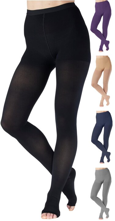 ABSOLUTE SUPPORT Compression Pantyhose 2030mmHg Opaque Black Medium