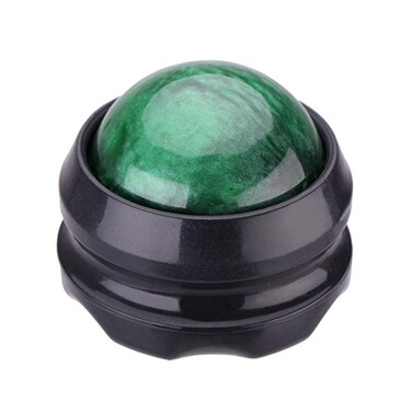 ZONGS Manual Massage Ball Roller for Deep Tissue Back Relief Green Handheld Massage Tool for Essential Oils Couples Therapy