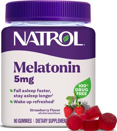 Natrol Melatonin 5 mg Gummies Sleep Support for Adults 90 Count