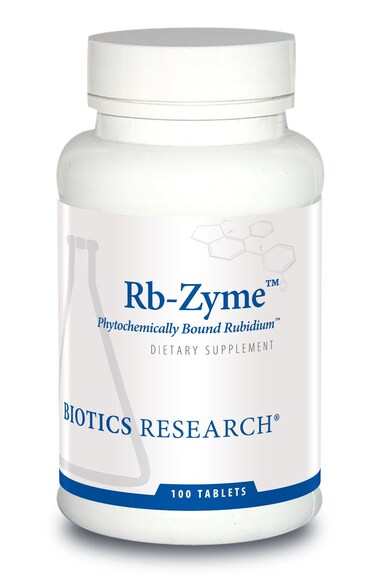 BIOTICS RESEARCH Rb Zyme Whole Food Rubidium Source 100mcg 100 Tablets