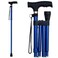 RMS Folding Cane Adjustable Lightweight Offset Walking Cane Blue