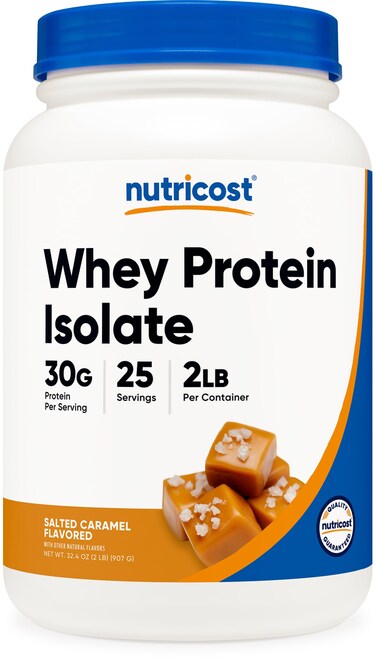 Nutricost Whey Protein Isolate Salted Caramel 2LBS