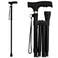 RMS Folding Cane Adjustable Lightweight Offset Walking Cane Black