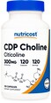 Nutricost CDP Choline Citicoline 300mg 120 Vegetarian Capsules GMOFree