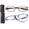 AQWANO Blue Light Blocking Computer Reading Glasses TR90 Flexible Unbreakable Frame Lightweight UV Protection Readers for Women Men 20
