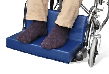 NYOrtho Wheelchair FootRest Extender Elevating Pad Leg Cushion Protector Secures Easily with QuickRelease Strap Seat Widths 22 24 2 Foot Platform Made in USA