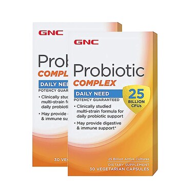 GNC Probiotic Complex Daily Need 25 Billion CFUs Twin Pack 30 Capsules