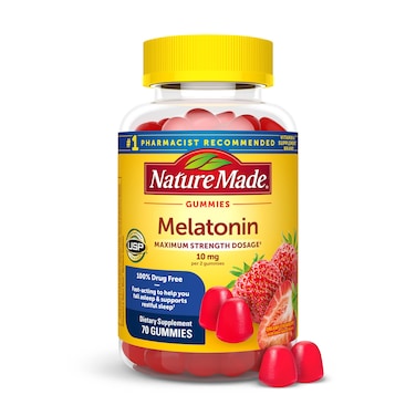 Nature Made Melatonin 10 mg per Serving Gummies 70 Melatonin Gummies